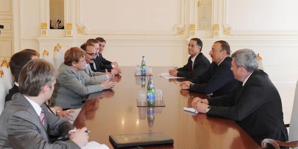 Ilham Aliyev received a delegation led by the Estonian parliament speaker