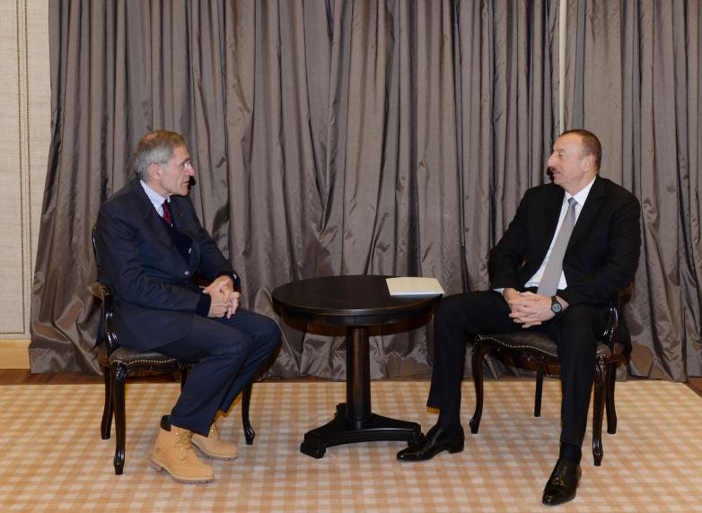 Ilham Aliyev met Chief Executive Officer GDF Suez Gérard Mestrallet