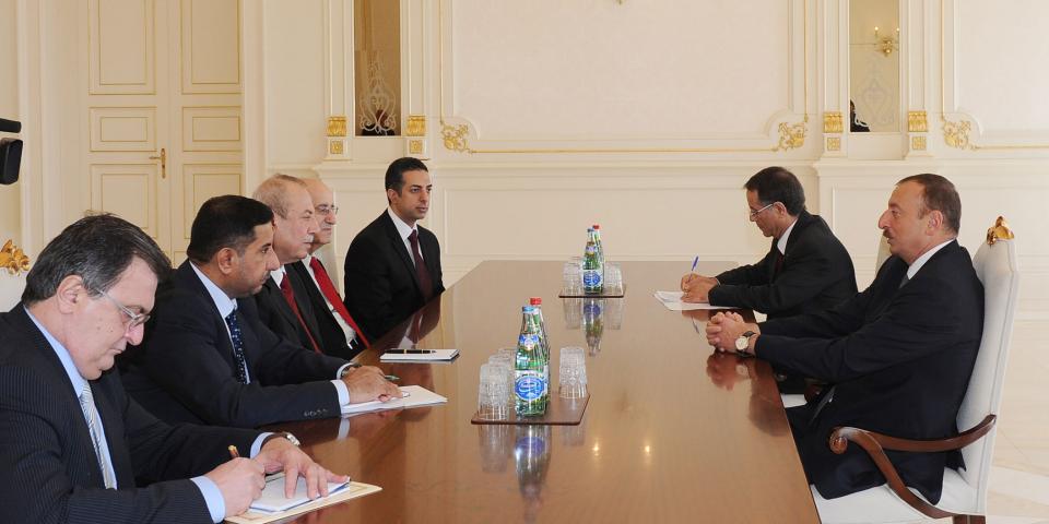 Ilham Aliyev received a delegation led by the Iraqi Deputy Prime Minister on Economic Affairs