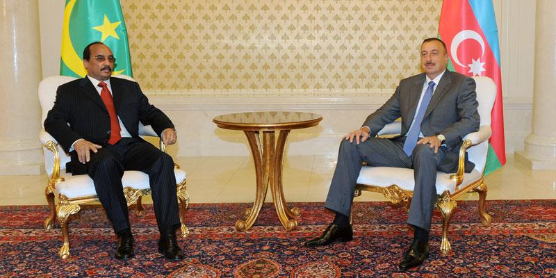 Presidents of Azerbaijan and Mauritania met in private