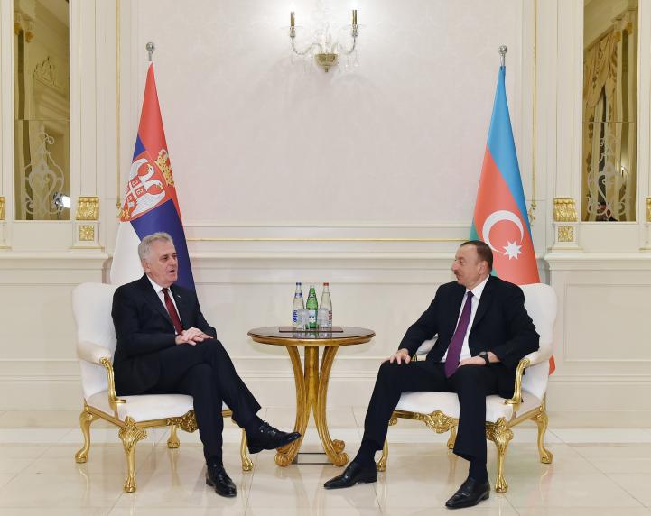 Ilham Aliyev met with President of Serbia Tomislav Nikolic