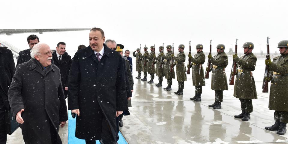 Ilham Aliyev arrived in Turkey on a working visit