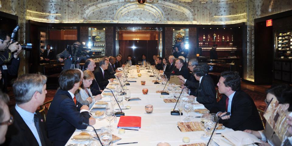 Dinner reception was hosted in New York on behalf of the UN Secretary General and the country presiding in the UN Security Council