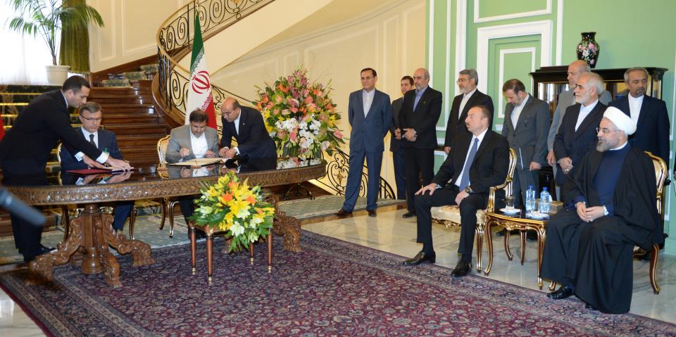 Состоялась церемония подписания азербайджано-иранских документов