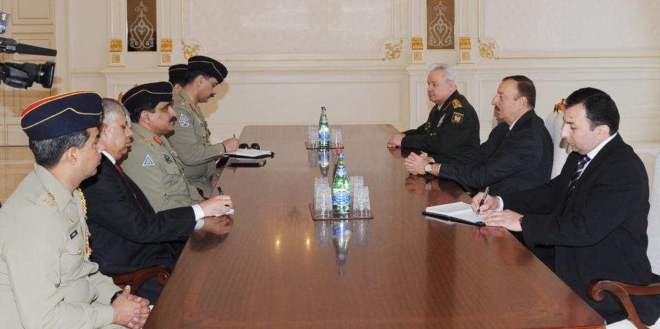 Ilham Aliyev received a delegation led by the Chairman of the Joint Chiefs of Staff of Pakistan