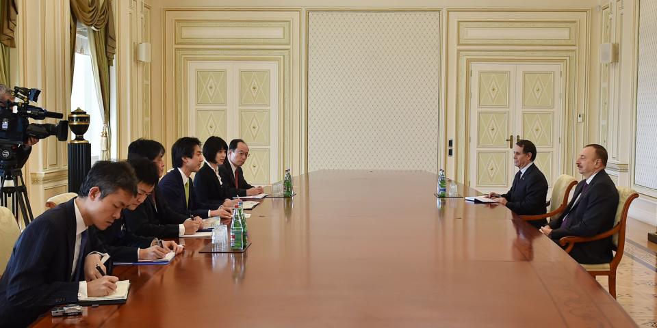 Ilham Aliyev received a delegation led by the Japanese deputy FM