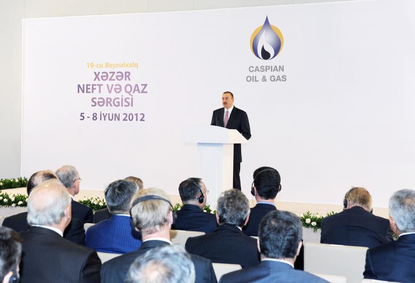 Speech by Ilham Aliyev at the opening in Baku of the 19th International Exhibition and Conference “Caspian Oil and Gas: Refining and Petrochemicals – 2012”