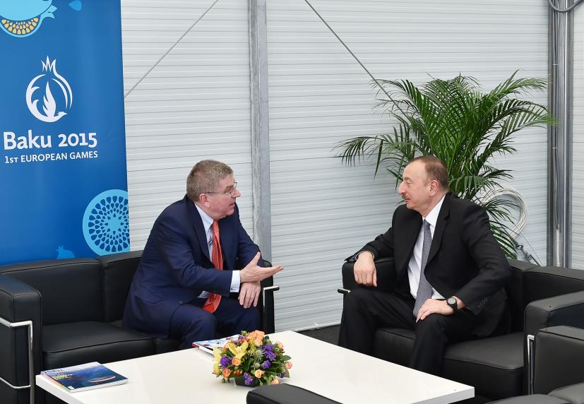 Ilham Aliyev met with President of the International Olympic Committee Thomas Bach