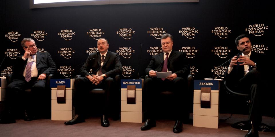 Ilham Aliyev attended the “Future of Eurasia” session in Davos