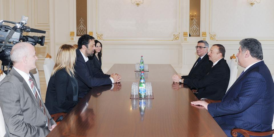 Ilham Aliyev received a delegation led by the Chairman of the Olympic Committee of Serbia