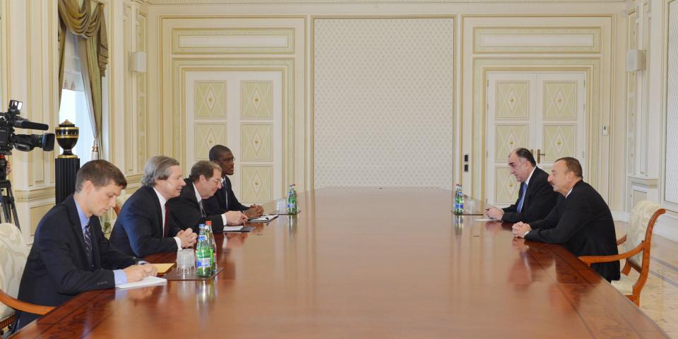 Ilham Aliyev received the newly appointed US co-chair of the OSCE Minsk Group, James Warlick