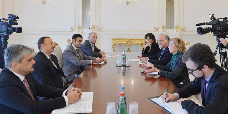 Ilham Aliyev received a delegation led by the French Minister for Foreign Trade and co-chair of the commission on bilateral economic cooperation