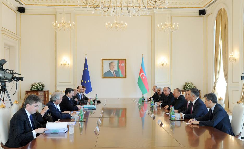 Ilham Aliyev and President of the European Commission Jose Manuel Barroso held a meeting in an expanded format