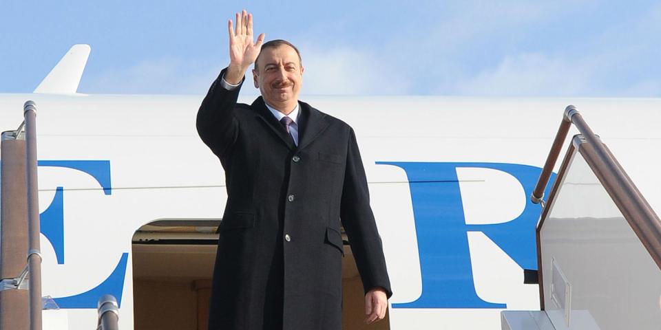 Ilham Aliyev left for the Republic of Korea on a working visit