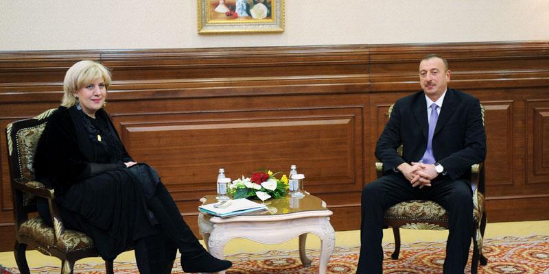 Ilham Aliyev met with the OSCE Representative on Freedom of the Media, Dunja Mijatovic