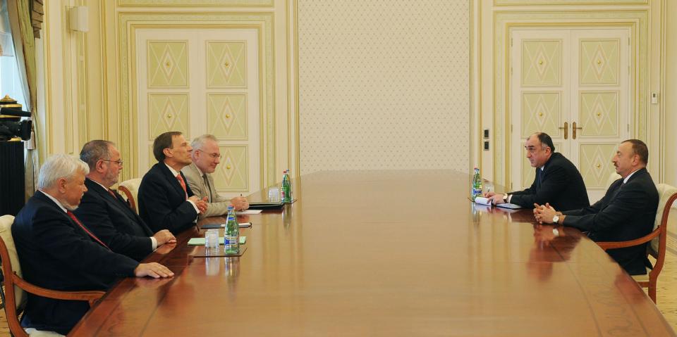 Ilham Aliyev received the co-chairs of the OSCE Minsk Group and the special representative of the OSCE chairman-in-office