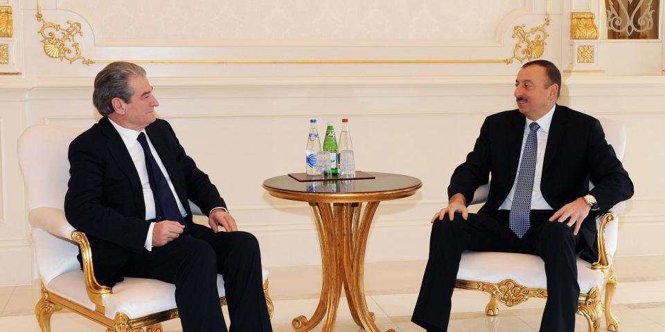 Ilham Aliyev received Albanian Prime Minister Sali Berisha