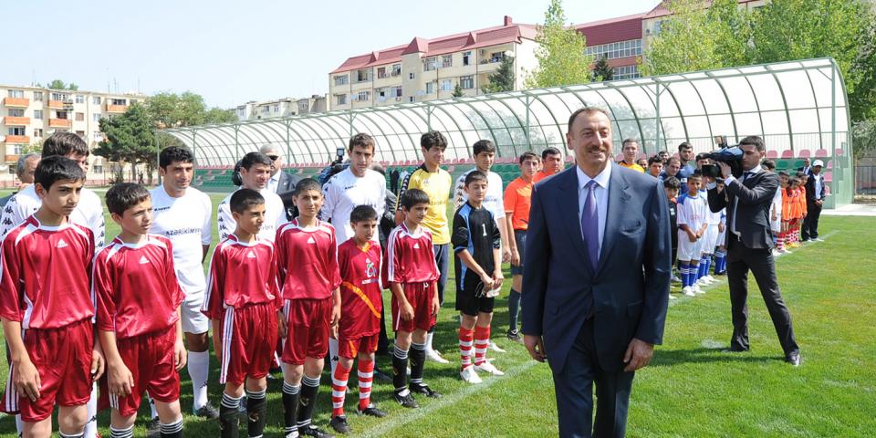 Visit of Ilham Aliyev to Sumgayit