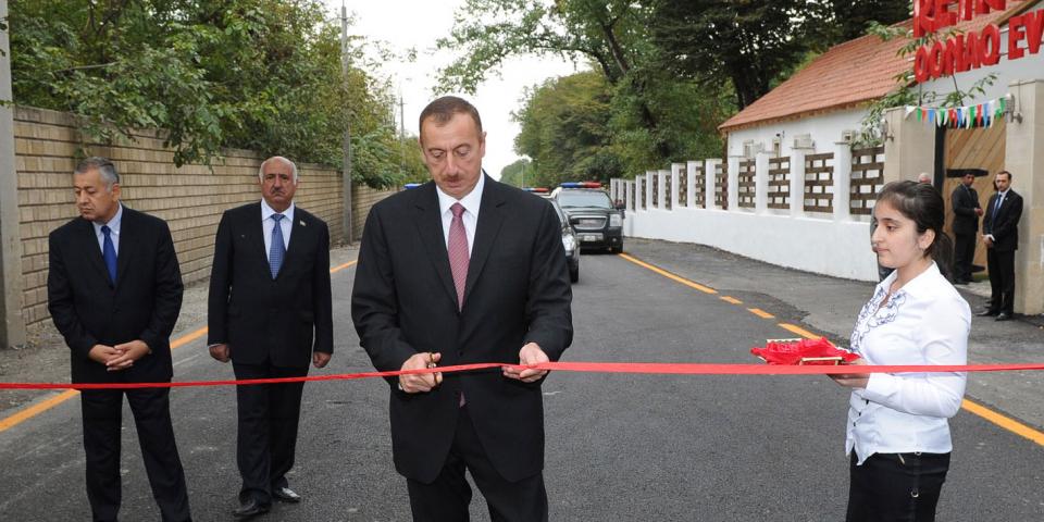 Ilham Aliyev attended the opening of the Guba-Gachrash-Gimilgazma road
