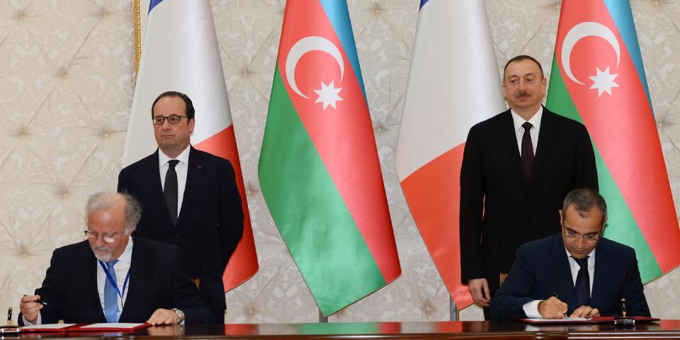 Ilham Aliyev and President of the French Republic Francois Hollande held a meeting