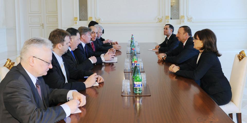 Ilham Aliyev received a delegation led by OSCE Chair-in-office, Foreign Minister of Lithuania, Audronius Azubalis