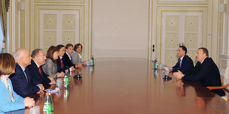 Ilham Aliyev received a delegation led by the Minister for Family and Social Policies of the Republic of Turkey, Fatma Sahin