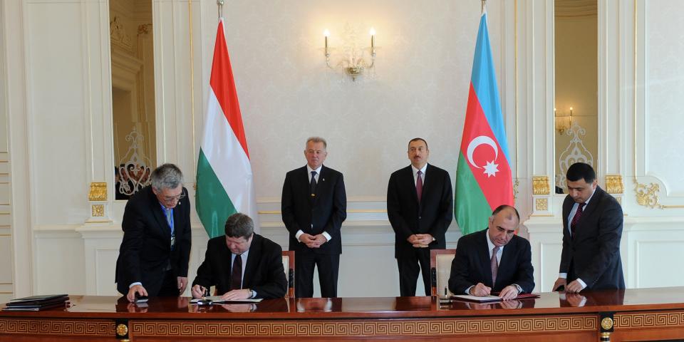 Ceremony of signing of Azerbaijani-Hungarian documents was held