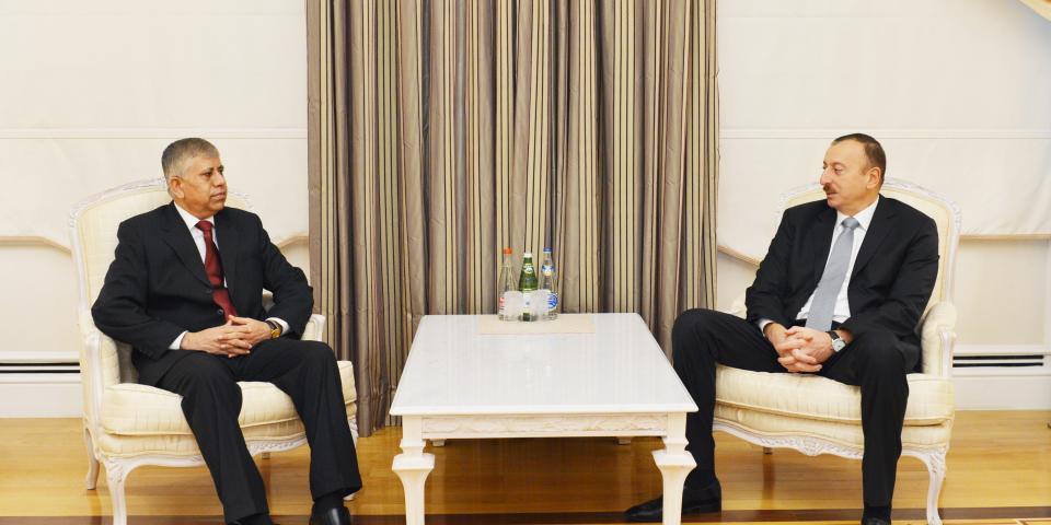 Ilham Aliyev received the Ambassador of Pakistan to Azerbaijan at the end of his diplomatic mission in the country