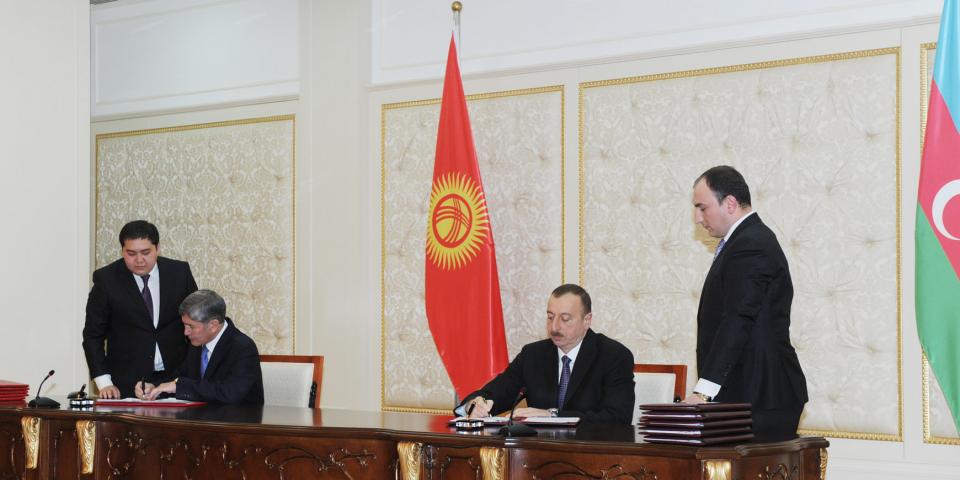 Signing ceremony of Azerbaijani-Kyrgyz documents was held