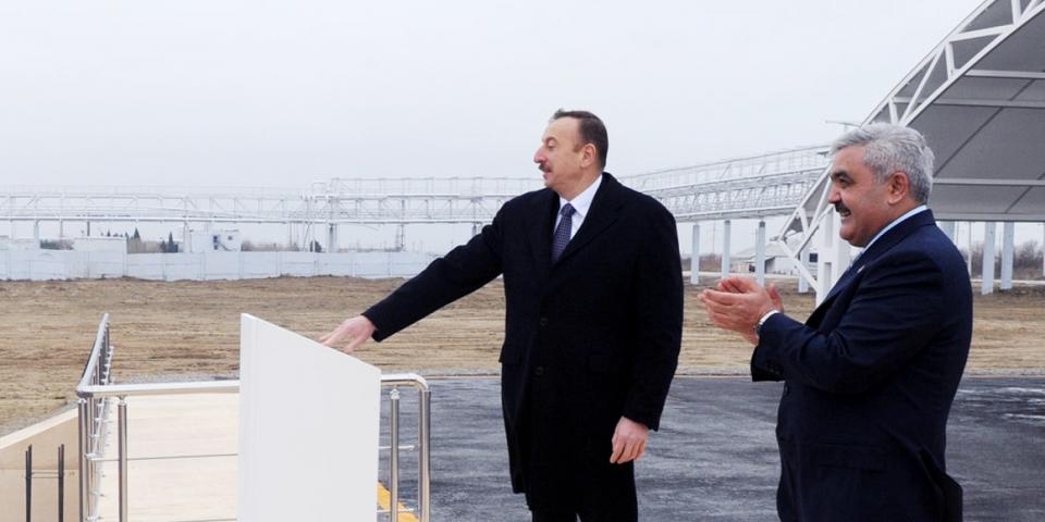 Visit of Ilham Aliyev to Sumgayit