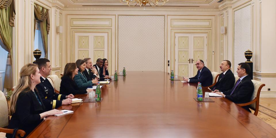 Ilham Aliyev received a delegation led by the U.S. Assistant Secretary of State for European and Eurasian Affairs