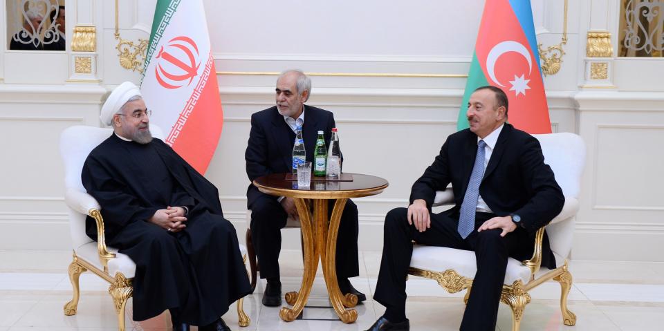 Ilham Aliyev and President Hassan Rouhani met one-on-one