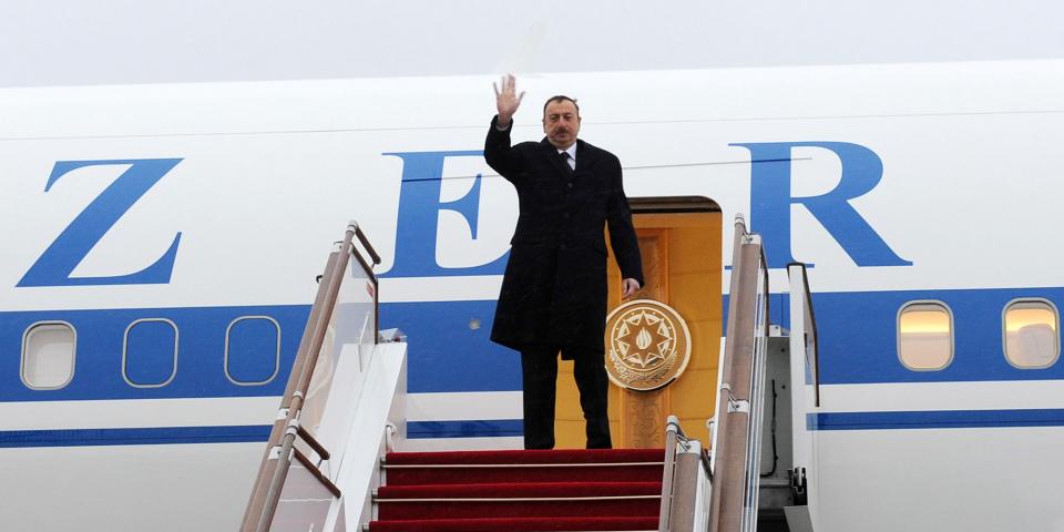Ilham Aliyev left for the Russian Federation on a working visit