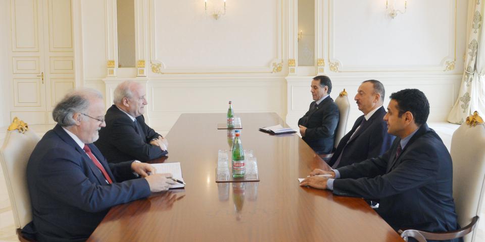 Ilham Aliyev received former French FM