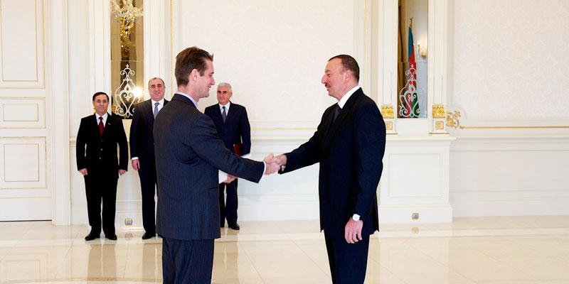 Ilham Aliyev received the credentials of the newly appointed Ambassador of the United States to Azerbaijan