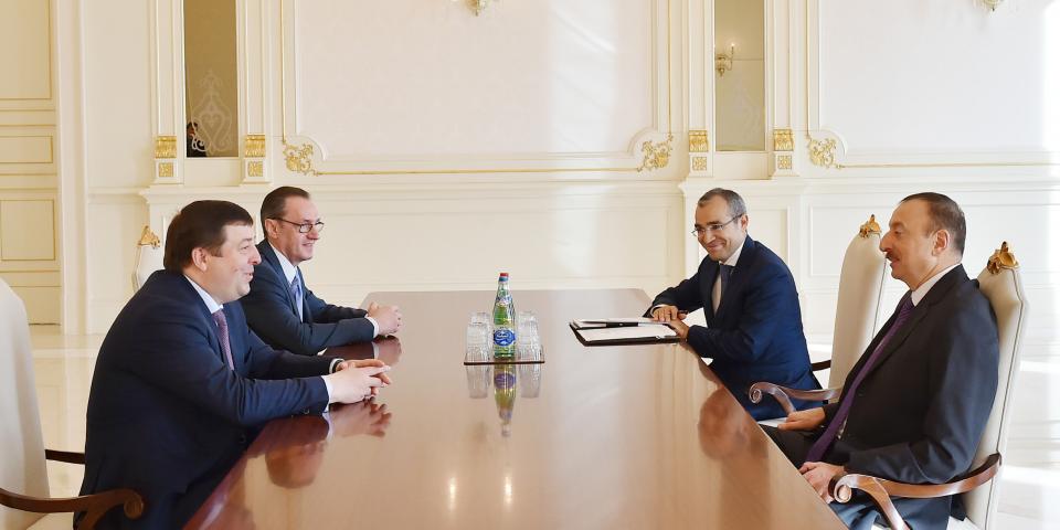 Ilham Aliyev received the Rector of First Moscow State Medical University