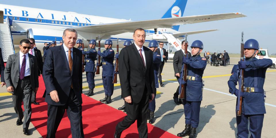 Ilham Aliyev arrived in Turkey on a working visit