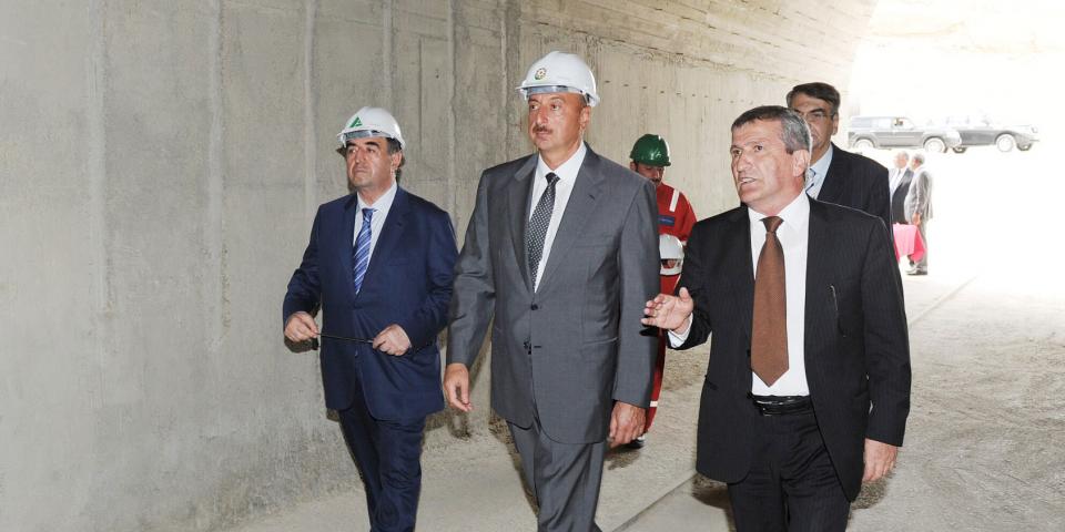 Ilham Aliyev visited the construction site of the Takhtakorpu Water Reservoir and a hydro power station