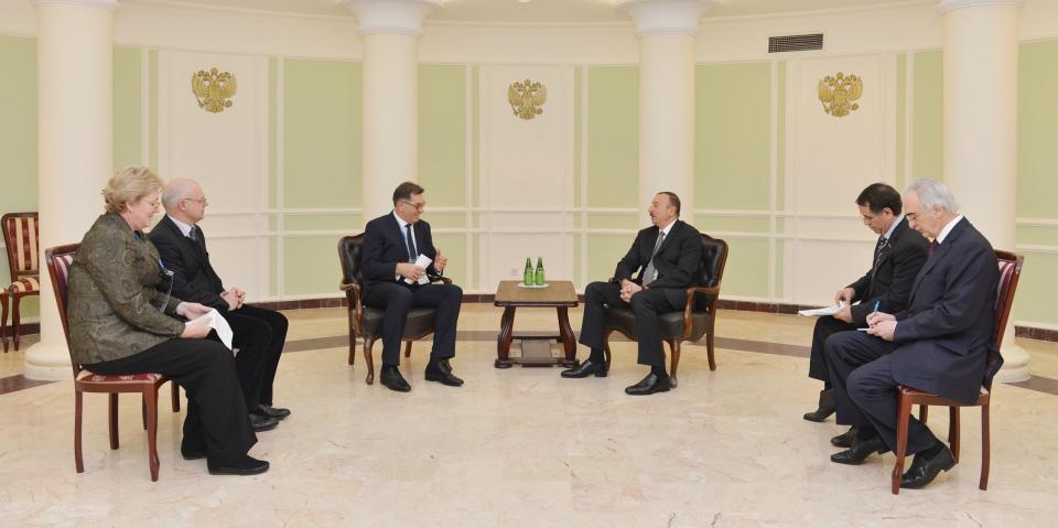 Ilham Aliyev met with Lithuanian Prime Minister Algirdas Butkevicius