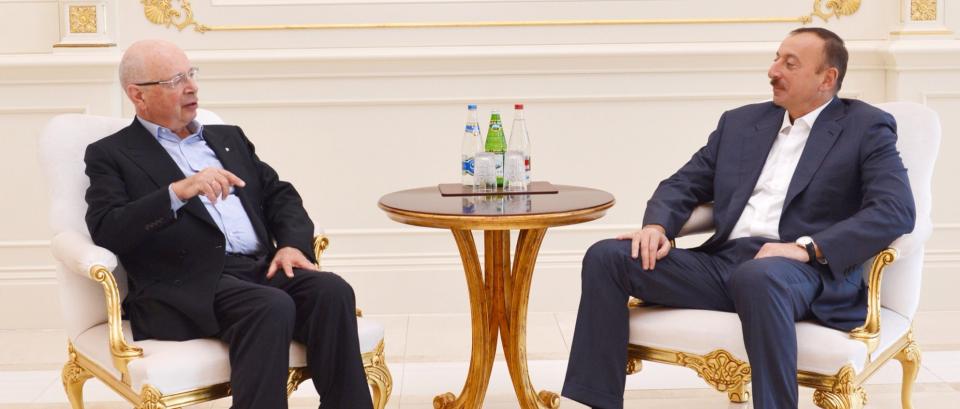 Ilham Aliyev received the founder and executive chairman of the Davos Economic Forum, Klaus Schwab