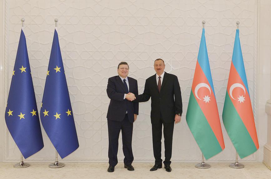 Ilham Aliyev held a one-on-one meeting with President of the European Commission Jose Manuel Barroso