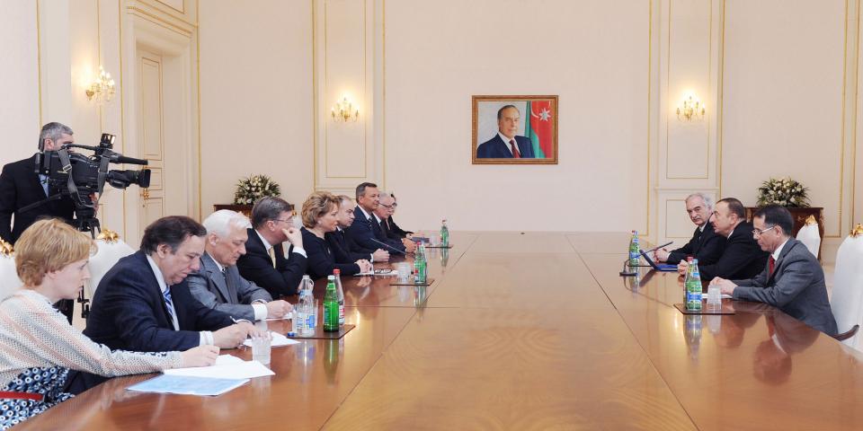 Ilham Aliyev received a delegation led by the Chairperson of the Federation Council of the Federal Assembly of Russia, Valentina Matviyenko