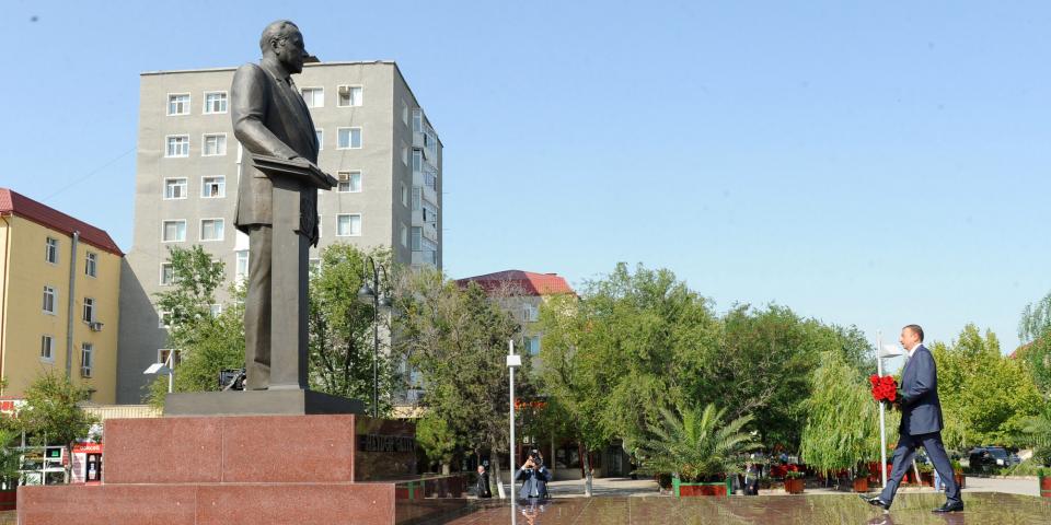 Ilham Aliyev arrived in the city of Sumgayit