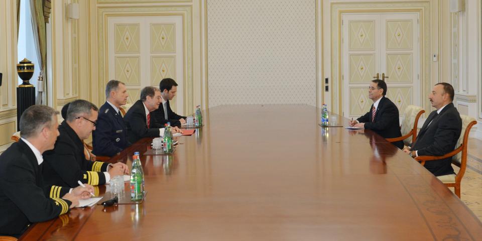 Ilham Aliyev received a delegation led by the Commander of the US Transportation Command