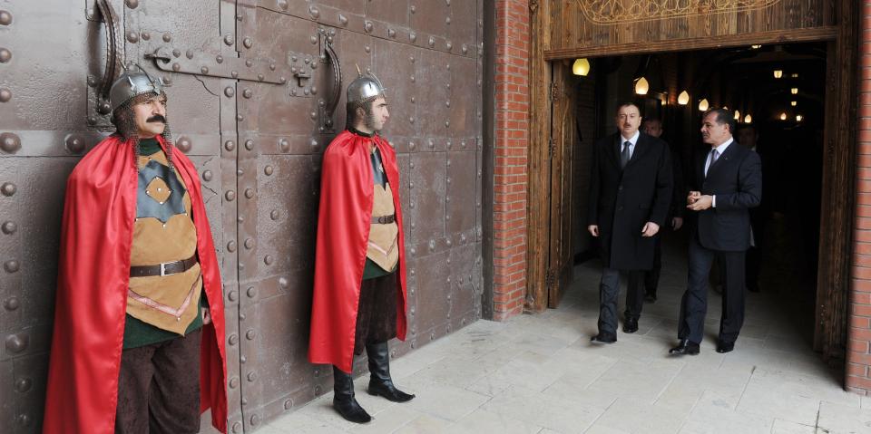 Ilham Aliyev reviewed the monumental complex Ganja Fortress Gates - the Museum of Archeology and Ethnography