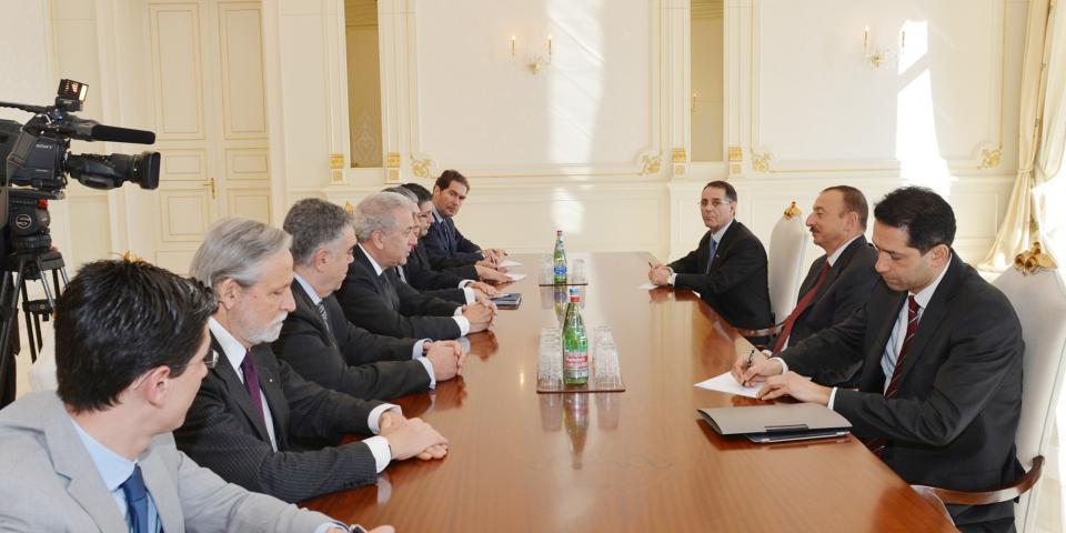 Ilham Aliyev received a delegation led by Foreign Minister of Greece Dimitris Avramopoulos