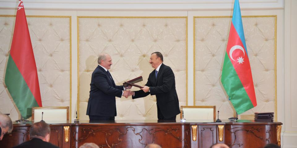 A ceremony has been held to sign Azerbaijani-Belarusian documents