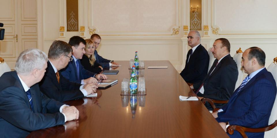 Ilham Aliyev received the delegation led by the governor of Volgograd region of the Russian Federation