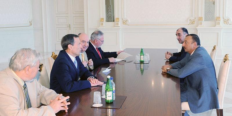 Ilham Aliyev received the OSCE Minsk Group Co-Chairs