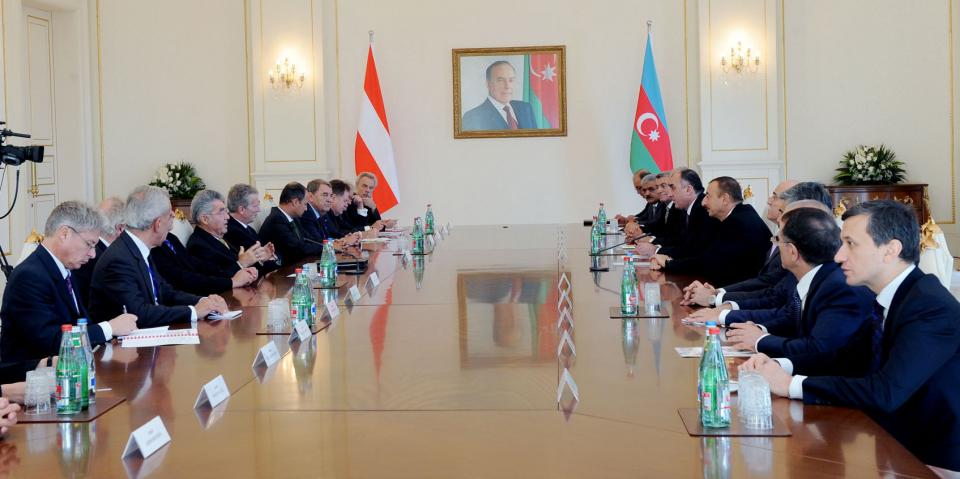 Presidents of Azerbaijan and Austria held a meeting in an expanded format